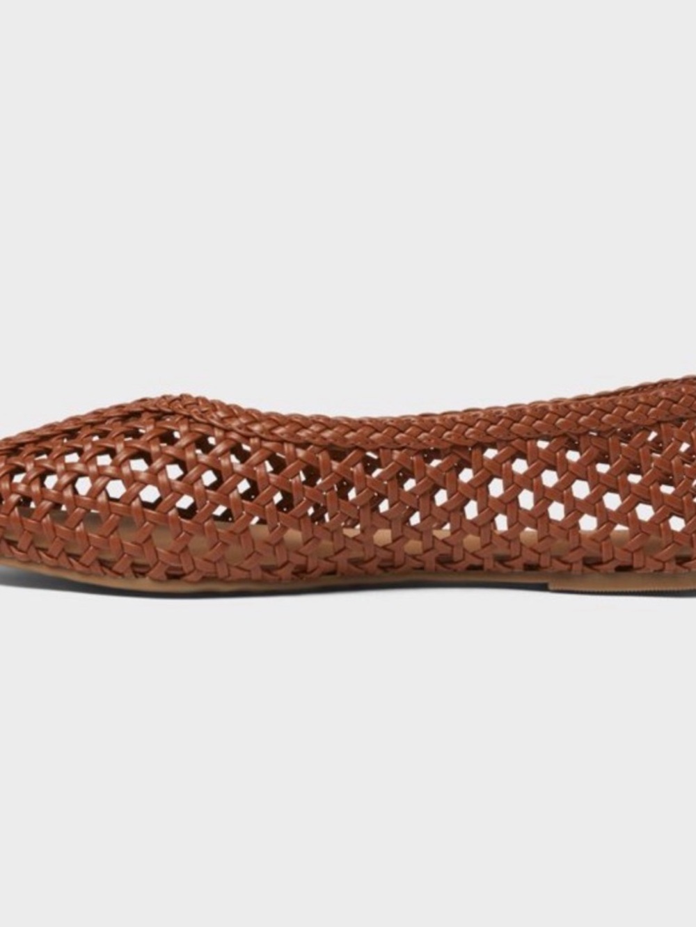 Universal Thread Brown Woven Leather Ballet Flats - Picture 6 of 9